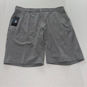 Classic Gray Men's Flat Front Shorts